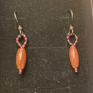 Goldstone Hook Earrings
